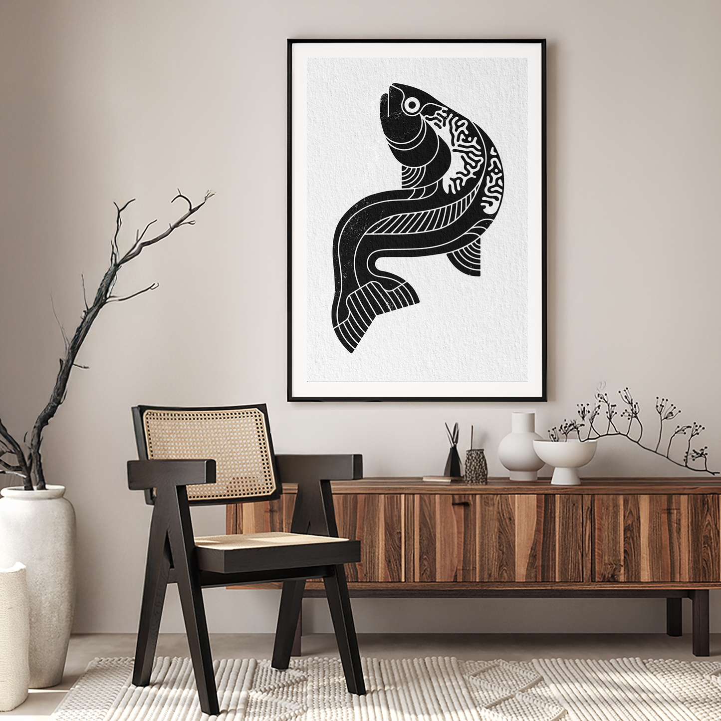 Balaton print 004 I Fish