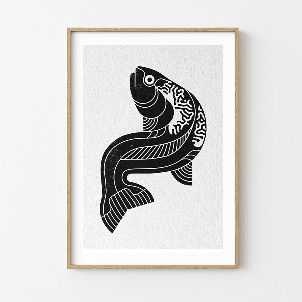 Balaton print 004 I Fish