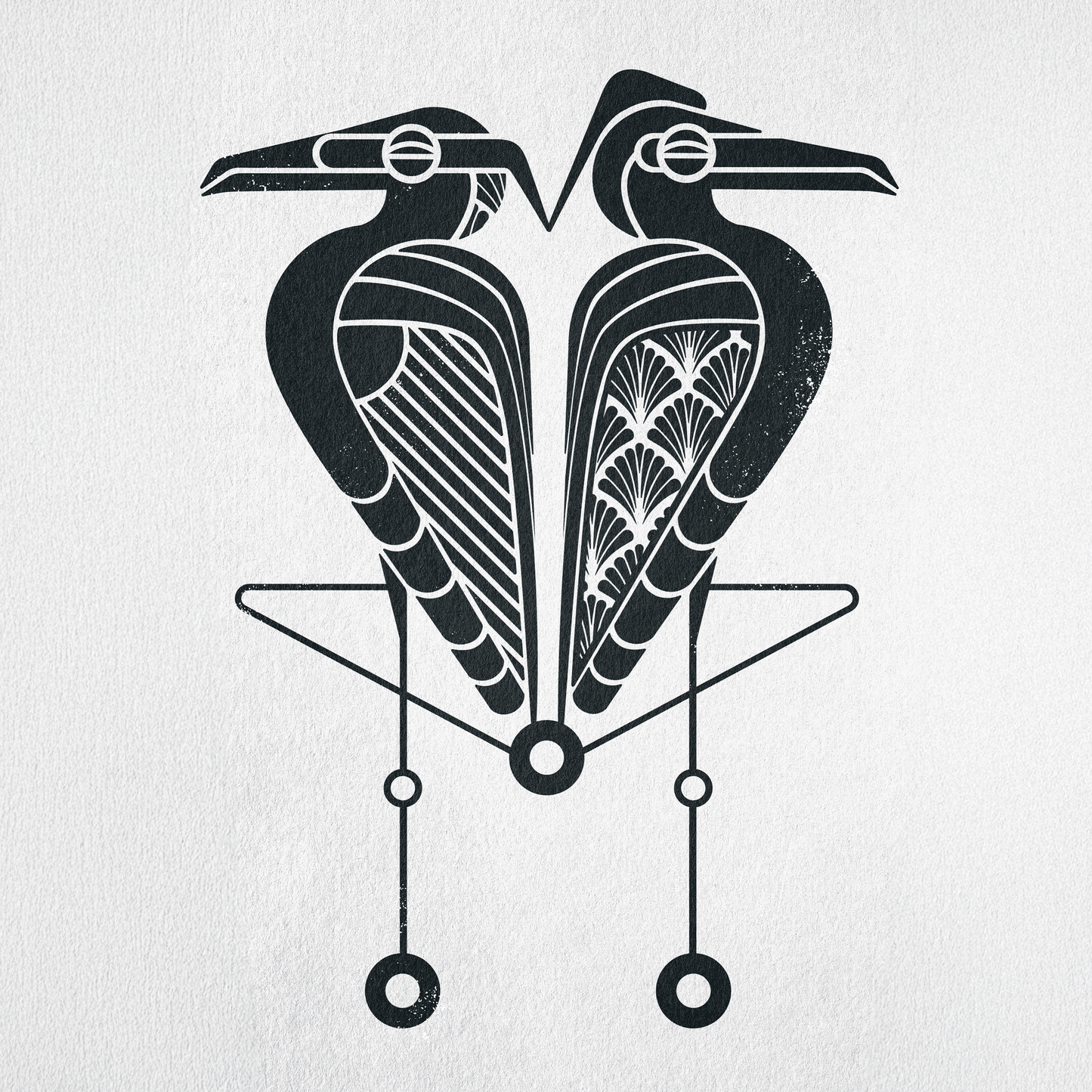 Balaton print 004 I Grey Heron